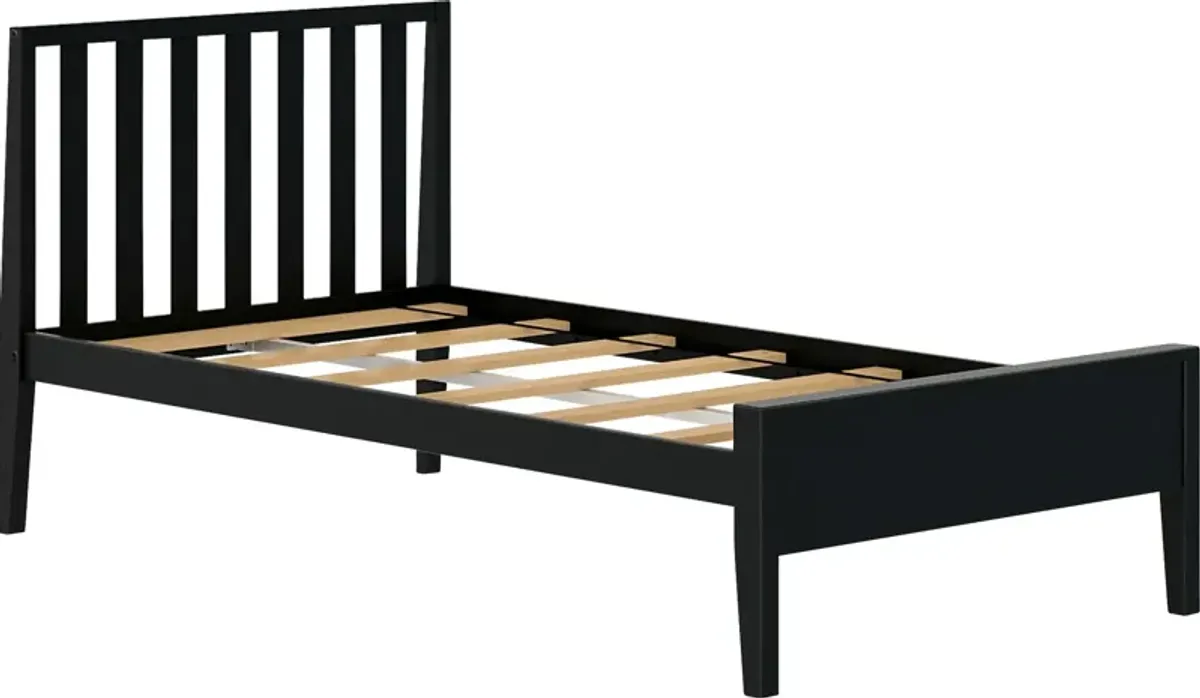 Kids Jolana Black Twin Bed