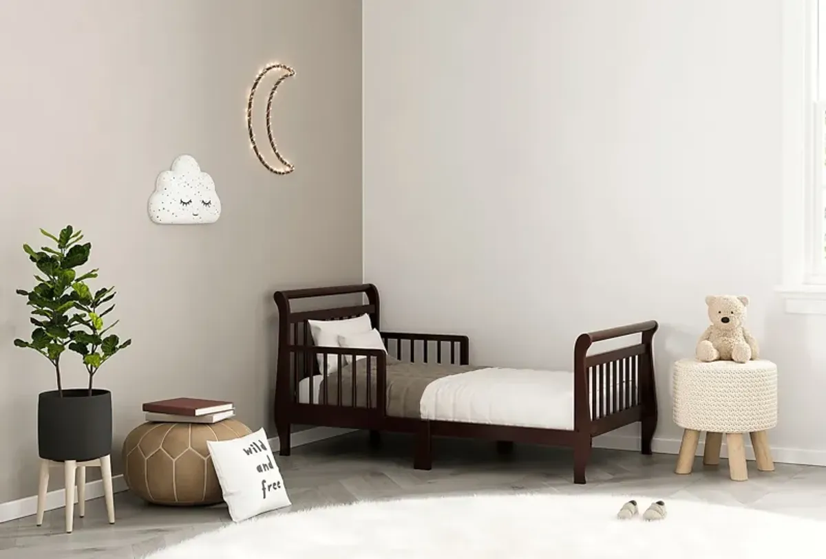 Kids Agoasi Espresso Toddler Bed