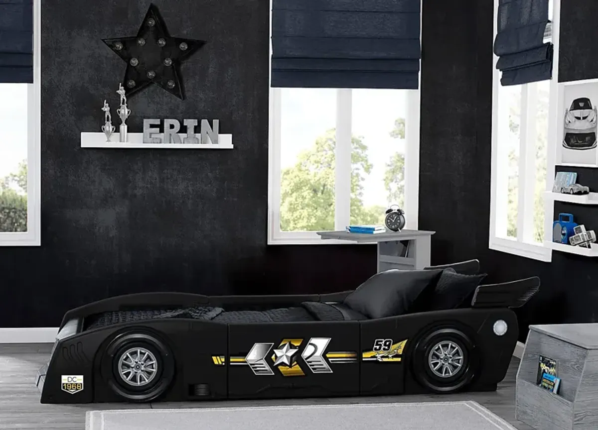 Kids Jeadi Black Twin Car Bed