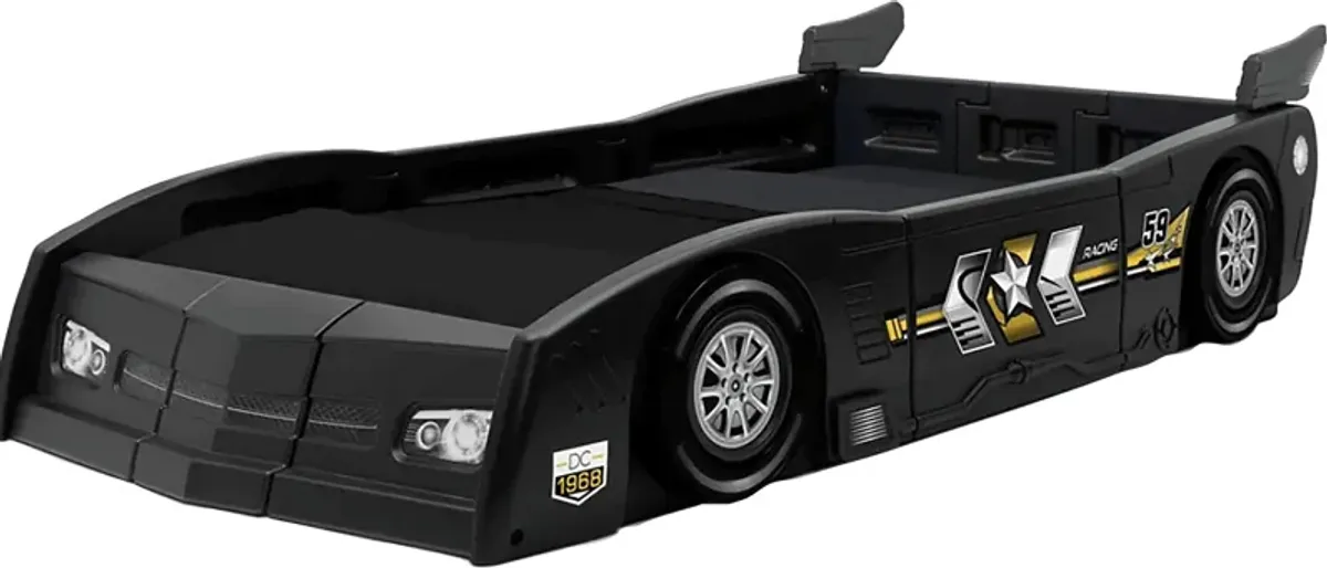 Kids Jeadi Black Twin Car Bed