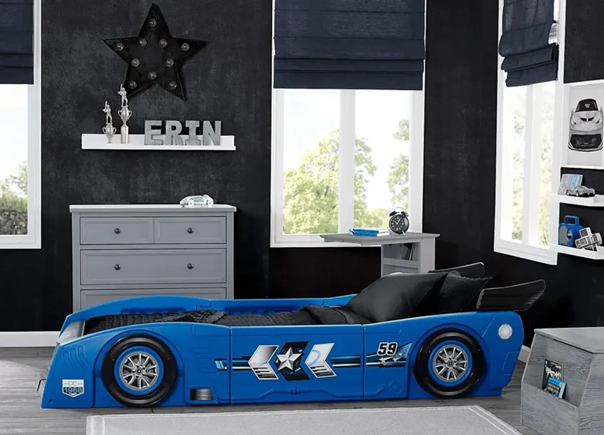 Kids Jeadi Blue Twin Car Bed