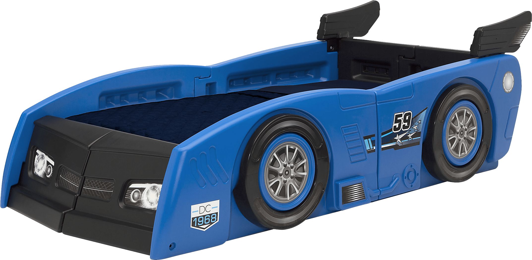 Kids Jeadi Blue Twin Car Bed