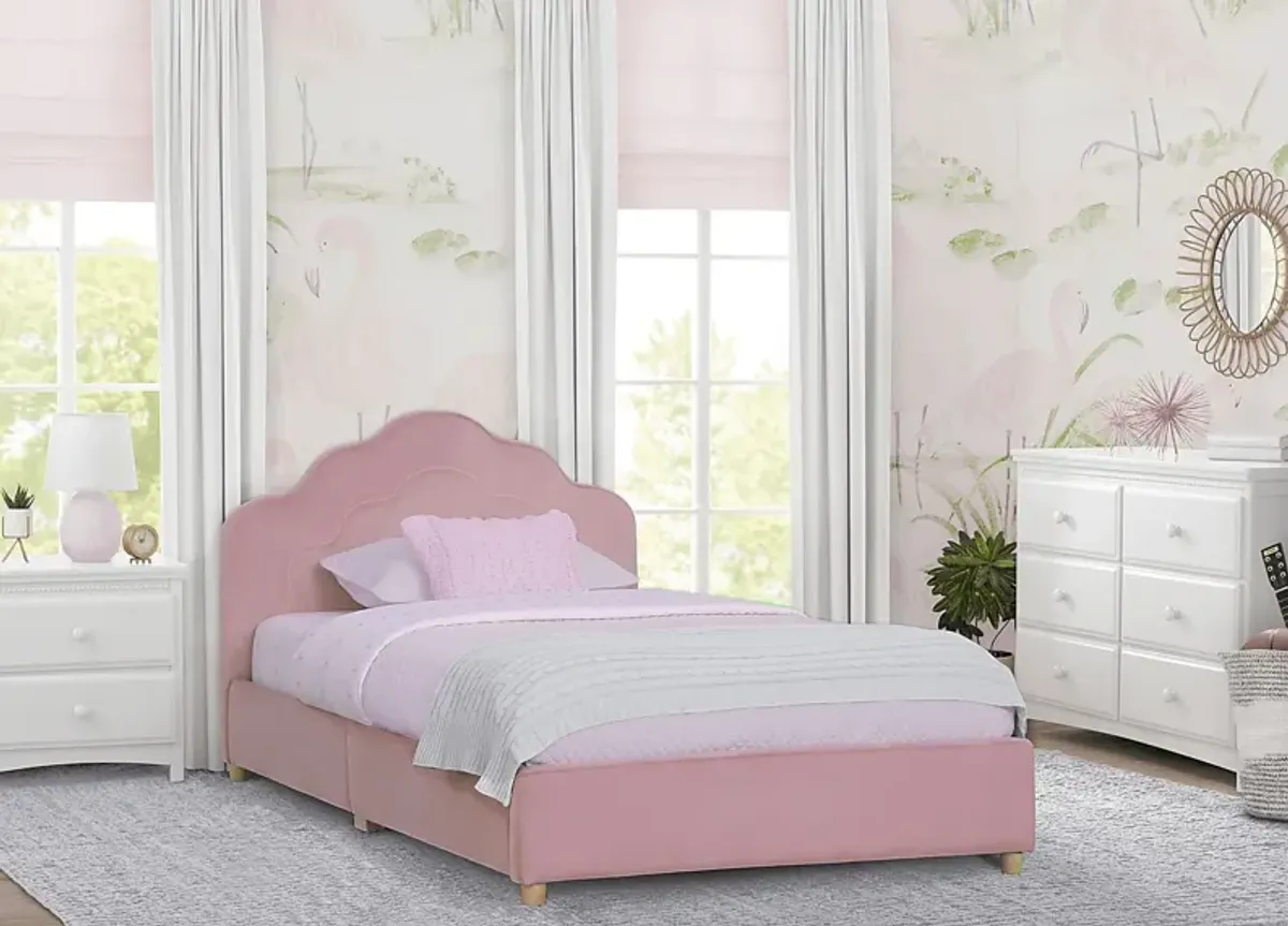 Kids Asecli Pink Twin Bed