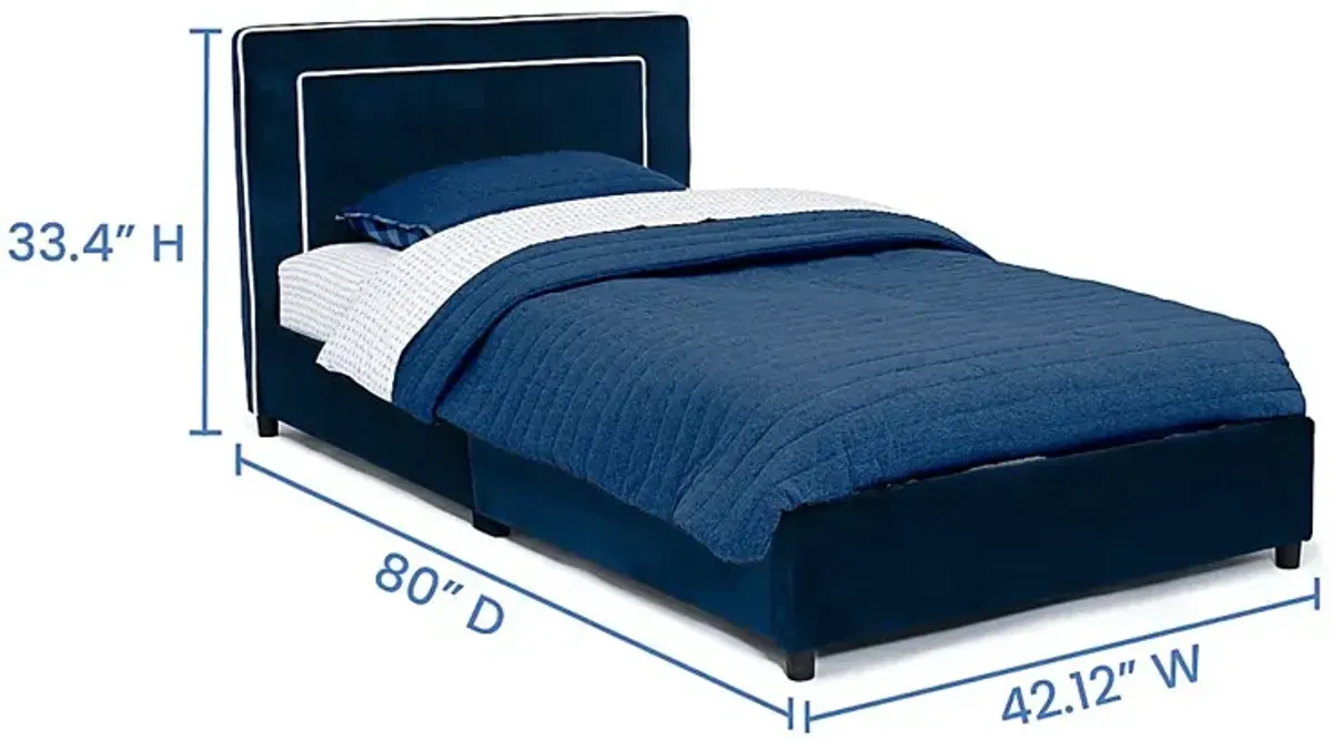 Kids Suaba Navy Twin Bed