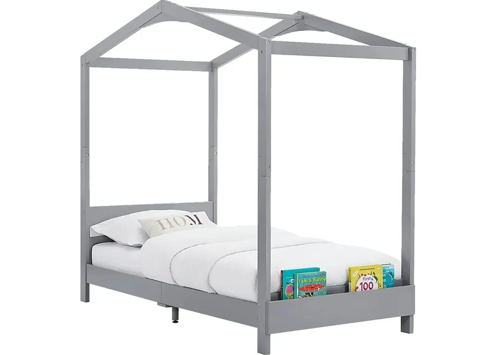 Kids Geoga Gray Twin Bed