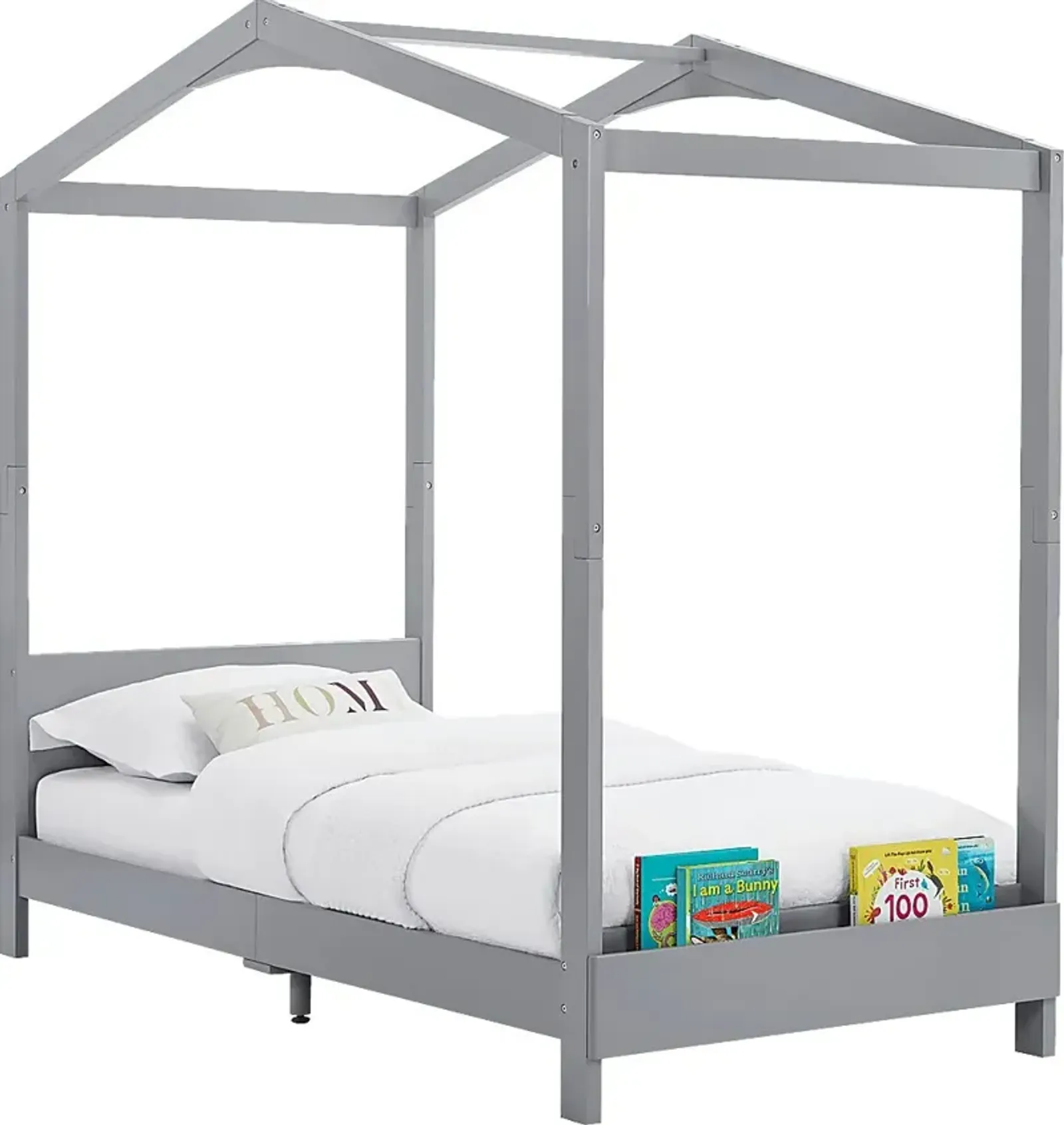 Kids Geoga Gray Twin Bed