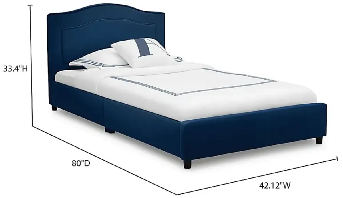 Kids Mebrie Navy Twin Bed