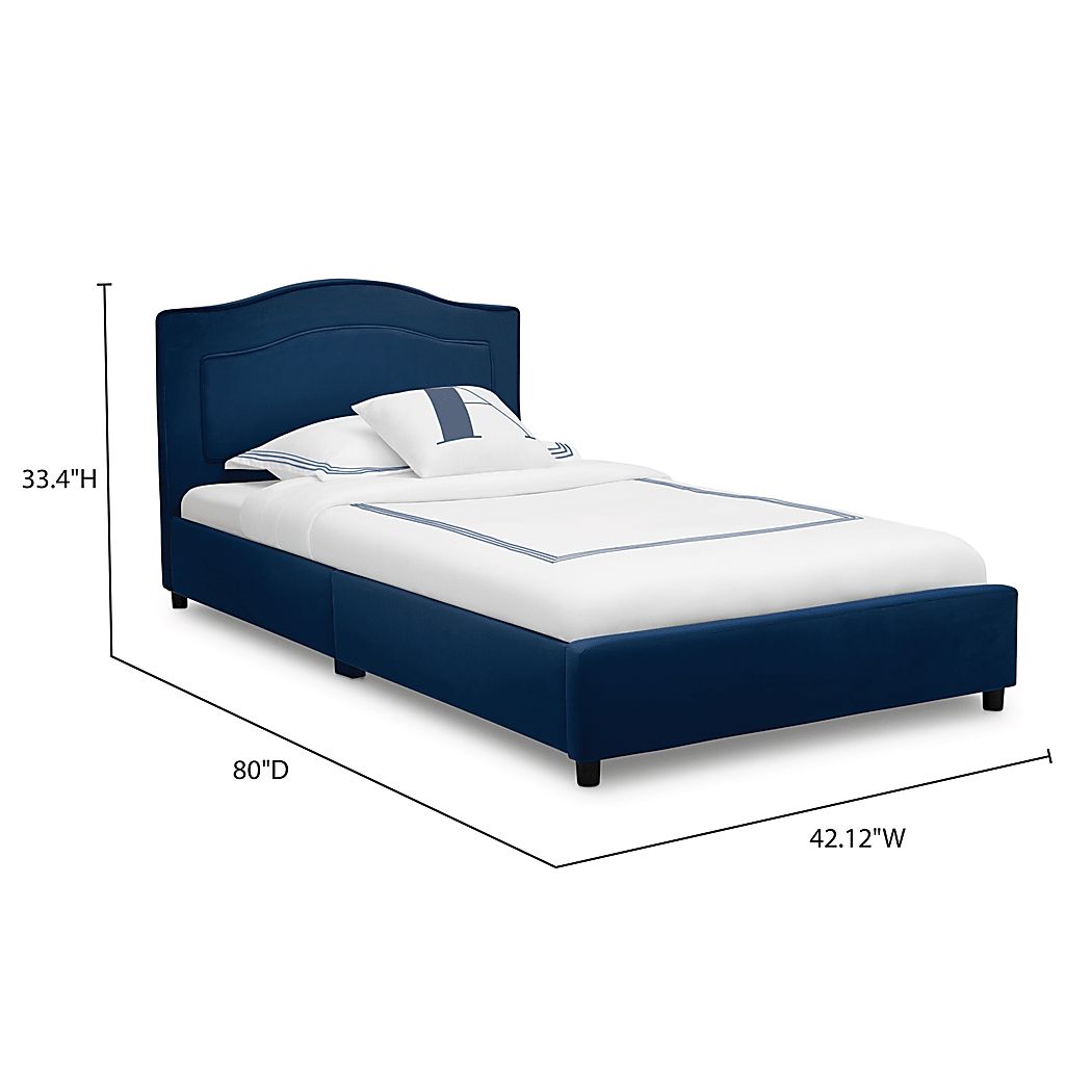 Kids Mebrie Navy Twin Bed