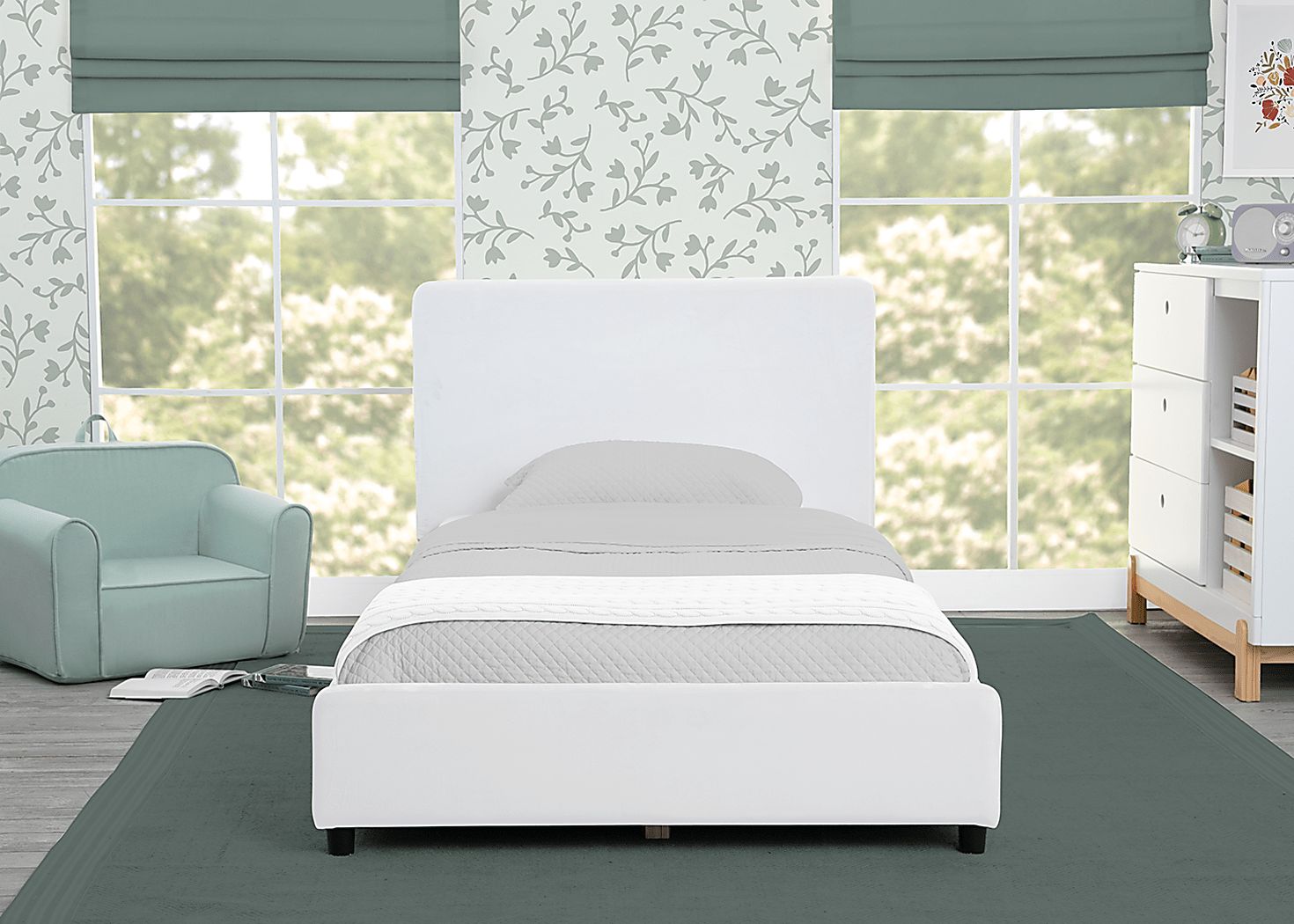 Kids Javoa I White Twin Bed