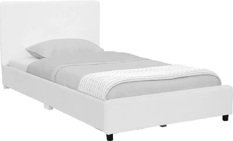 Kids Javoa I White Twin Bed