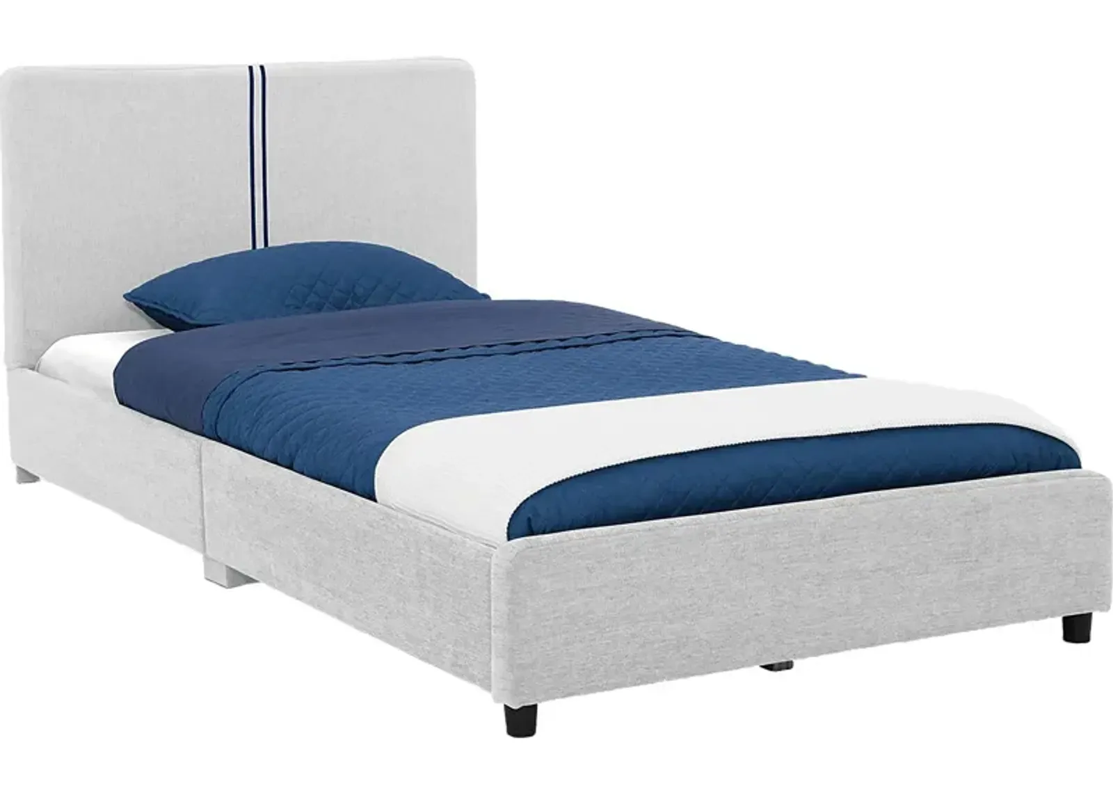 Kids Javoa III Gray Twin Bed