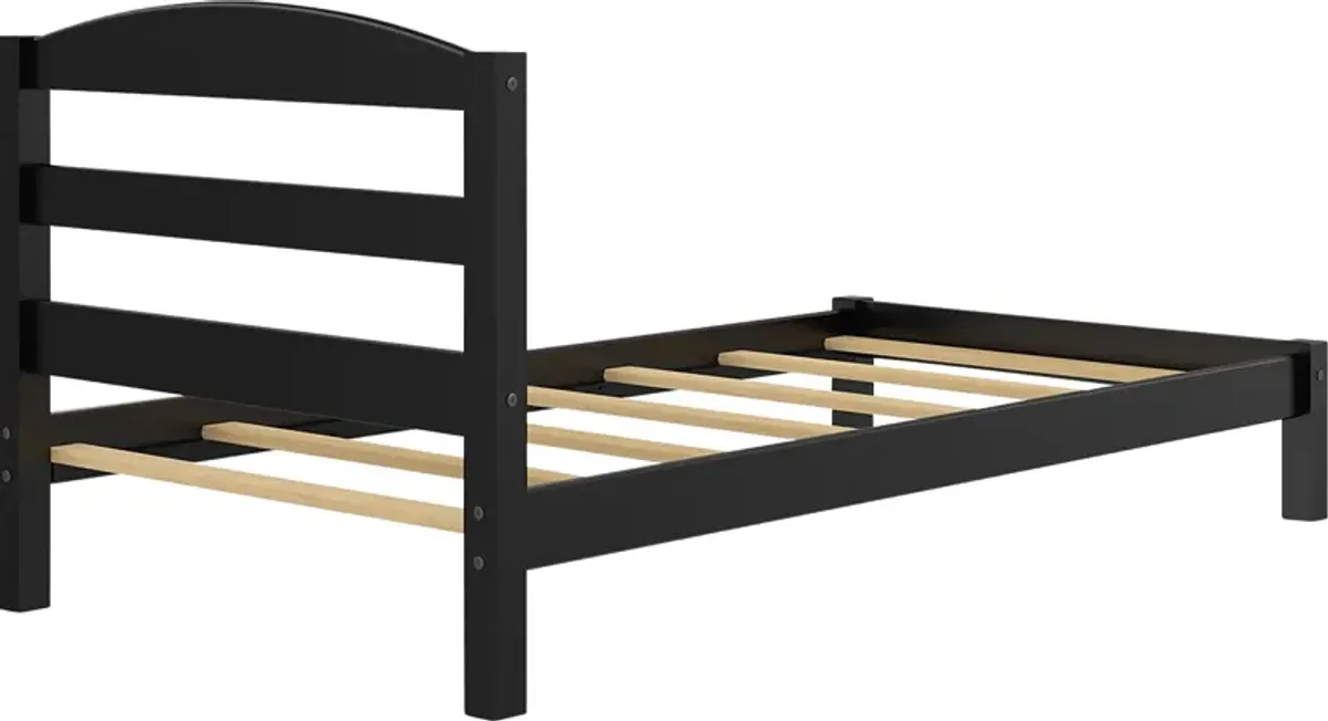 Kids Krevan Black Twin Bed