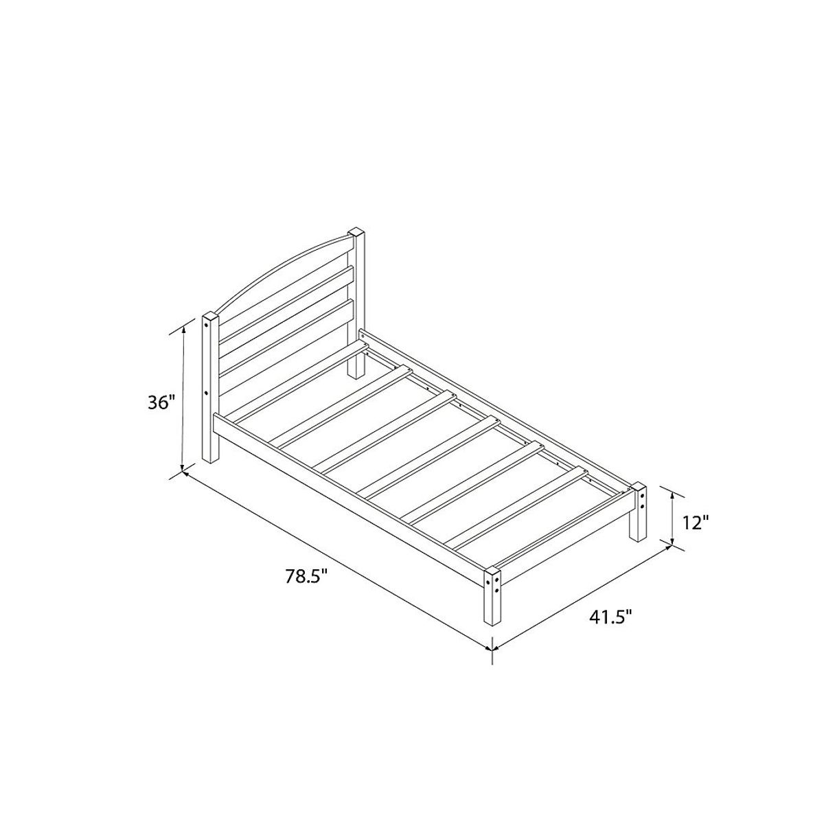 Kids Krevan Black Twin Bed