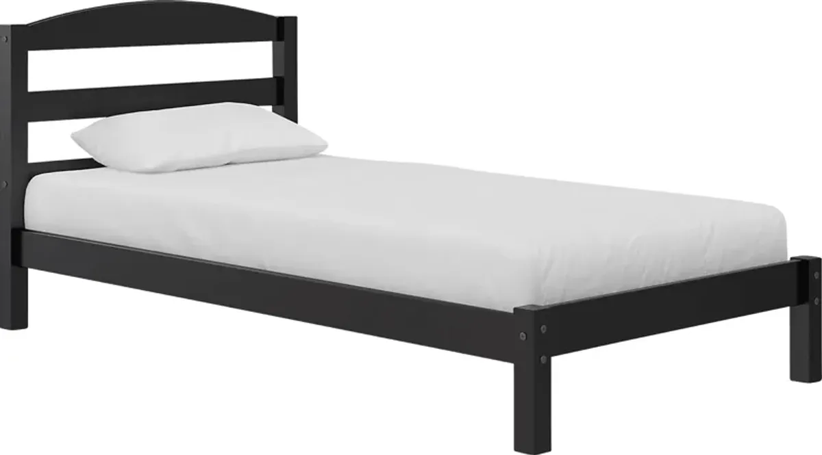 Kids Krevan Black Twin Bed