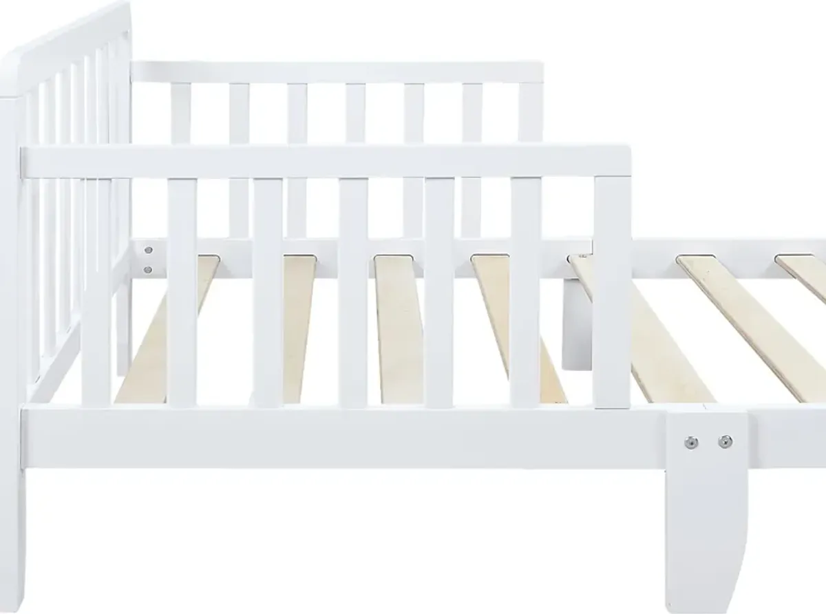 Kids Fyrio White Toddler Bed