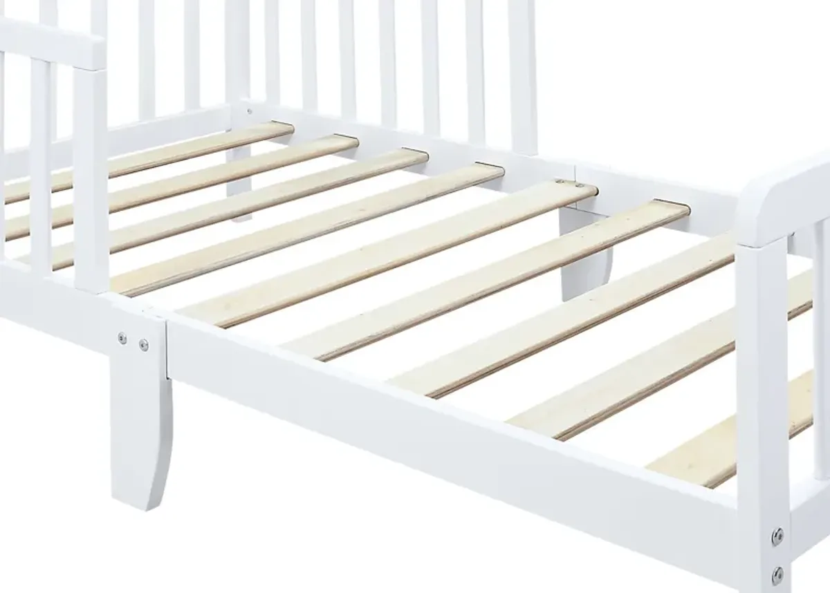 Kids Fyrio White Toddler Bed