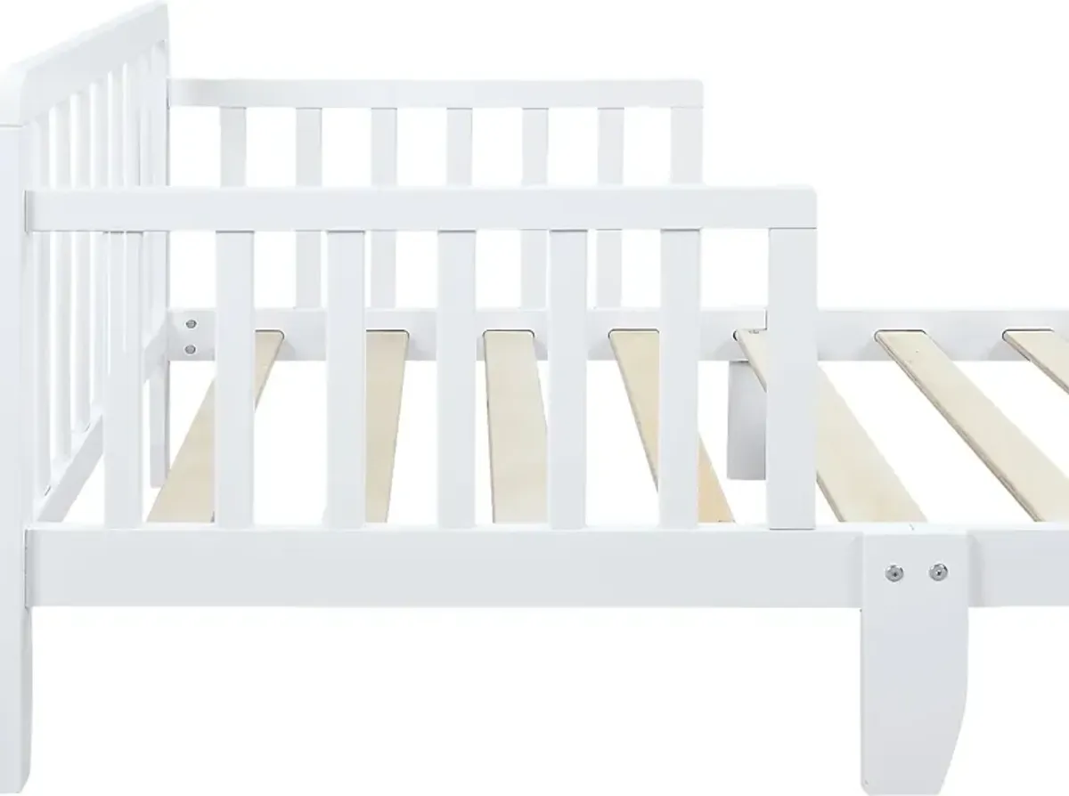 Kids Fyrio White Toddler Bed