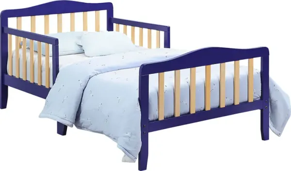 Kids Elvoro Blue/Natural Toddler Bed