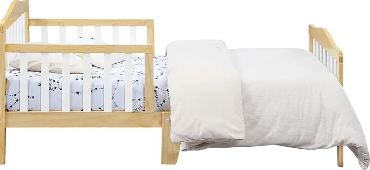 Kids Elvoro Natural/White Toddler Bed