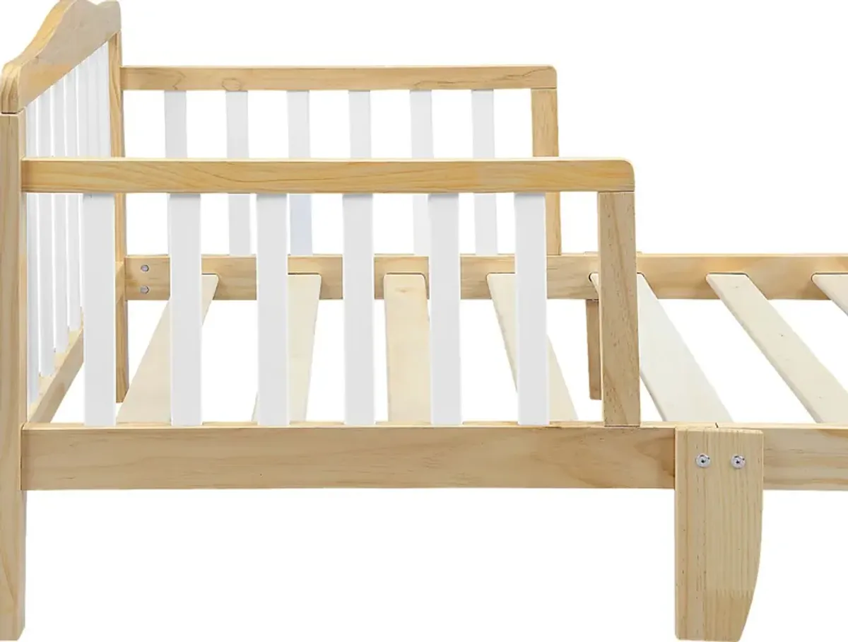 Kids Elvoro Natural/White Toddler Bed