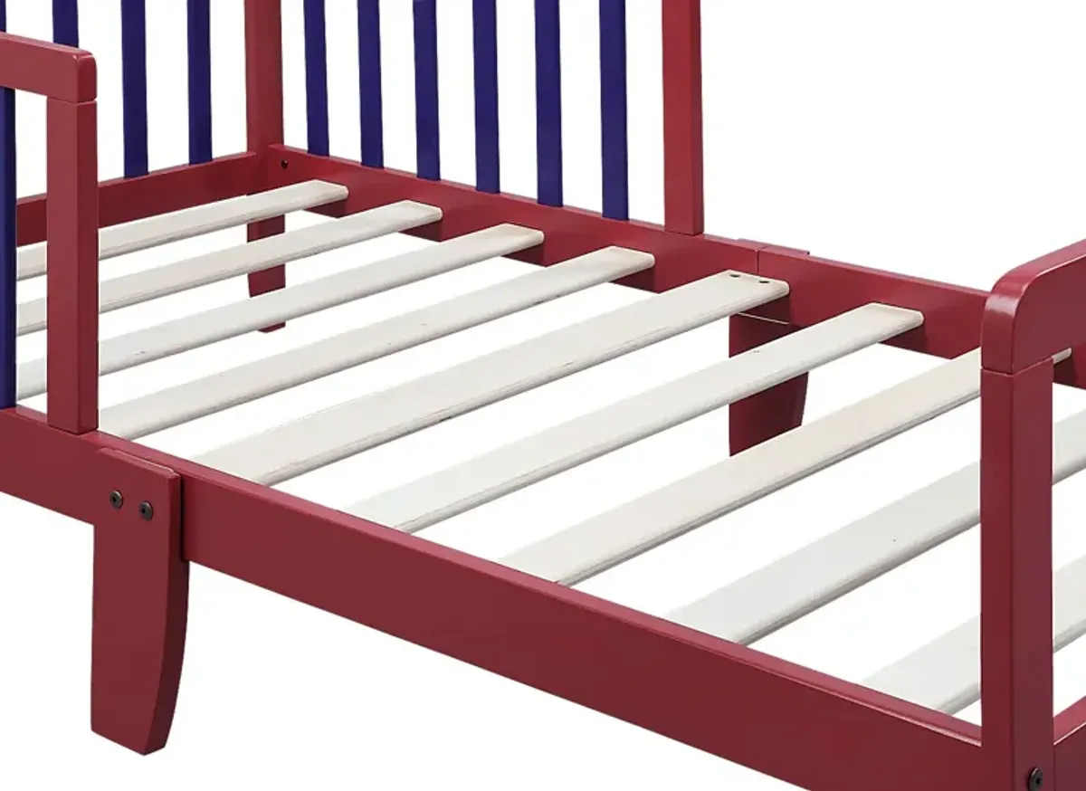 Kids Elvoro Red/Blue Toddler Bed