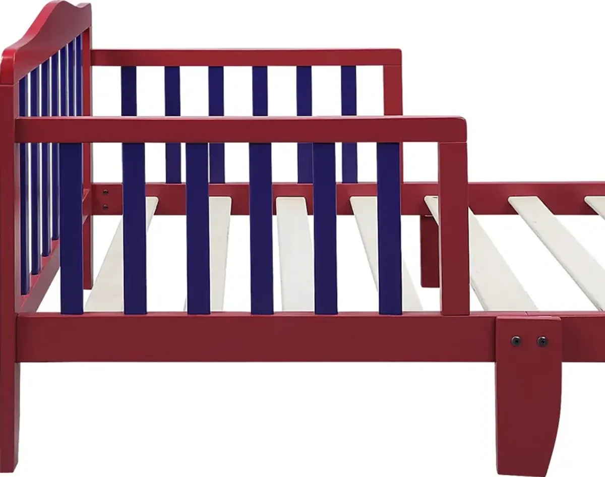 Kids Elvoro Red/Blue Toddler Bed