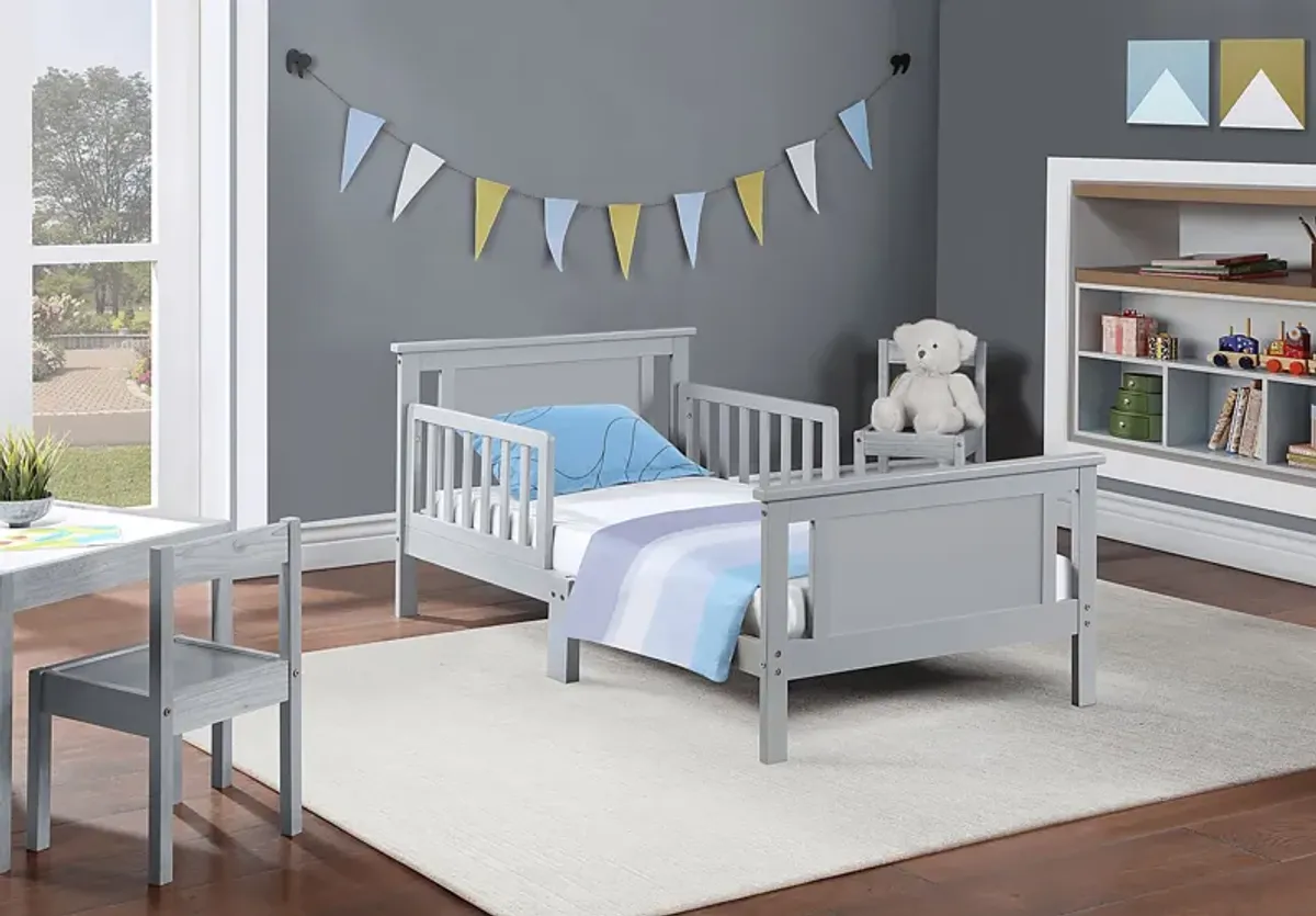 Kids Zolari Gray Toddler Bed