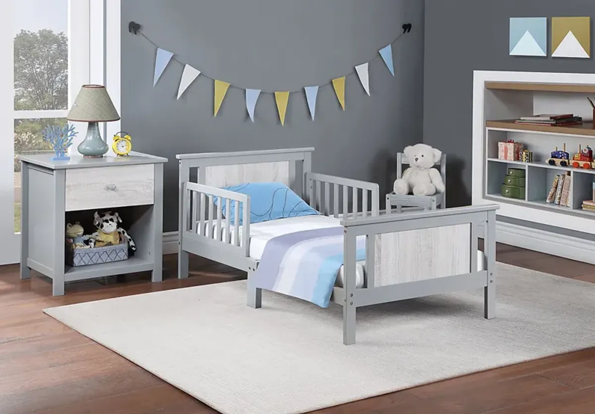 Kids Zolari Gray Toddler Bed