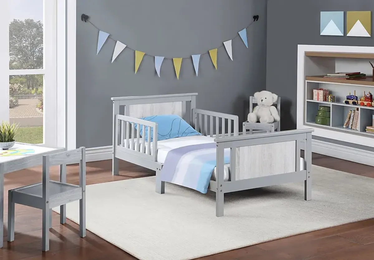 Kids Zolari Gray Toddler Bed