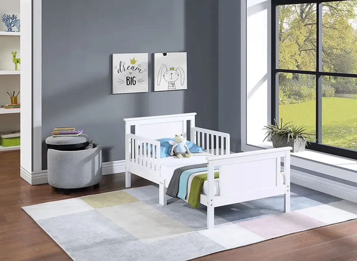 Kids Zolari White Toddler Bed