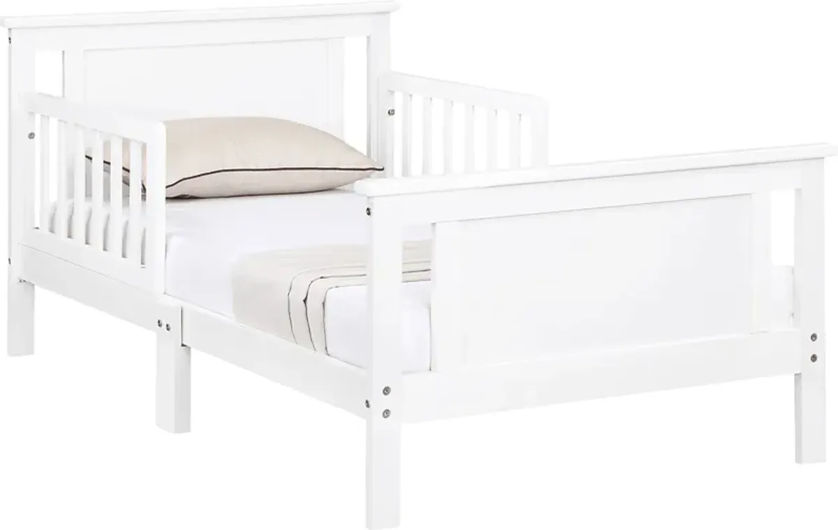 Kids Zolari White Toddler Bed