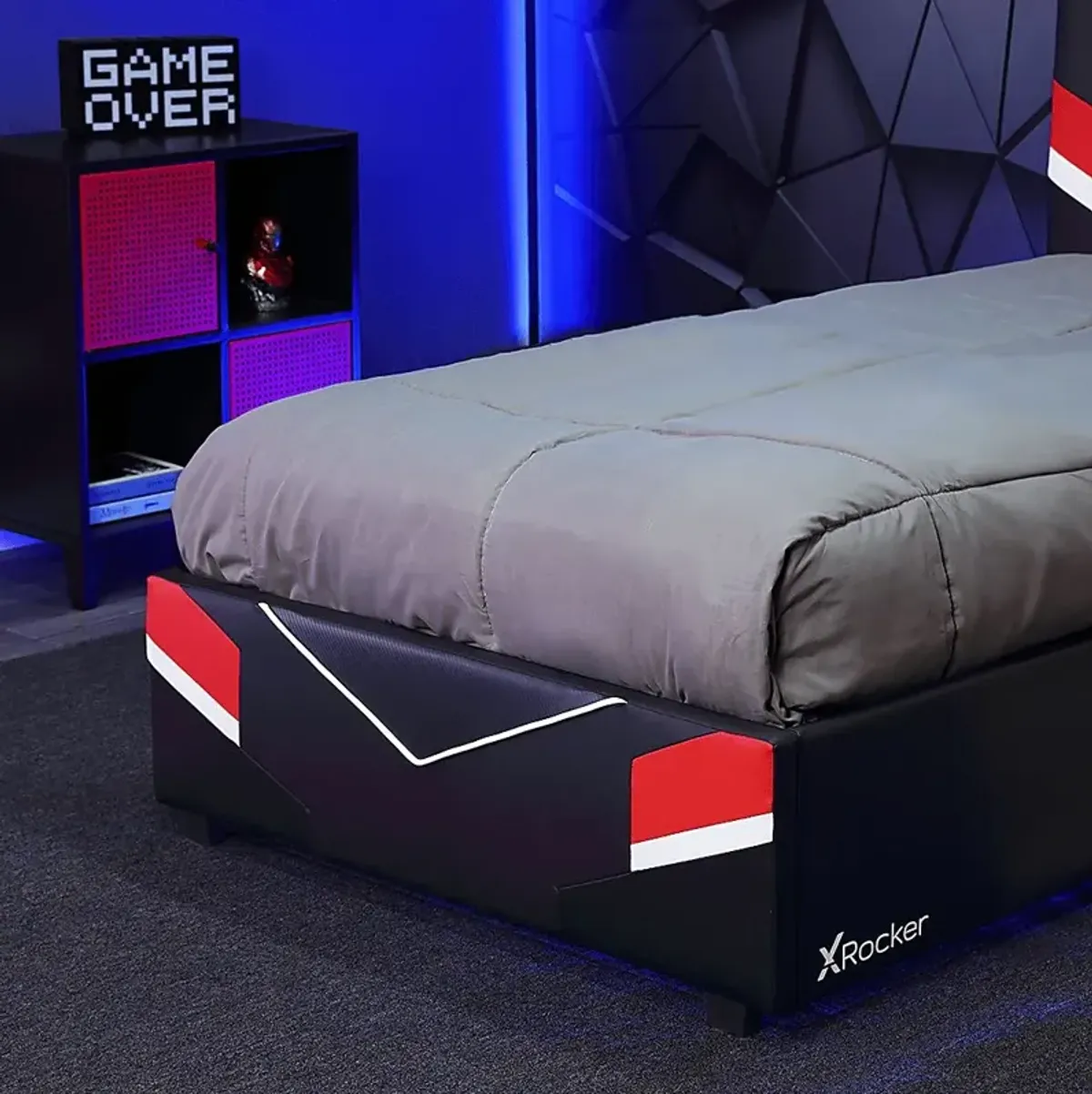 Kids Mahine I Black Twin Gaming Bed