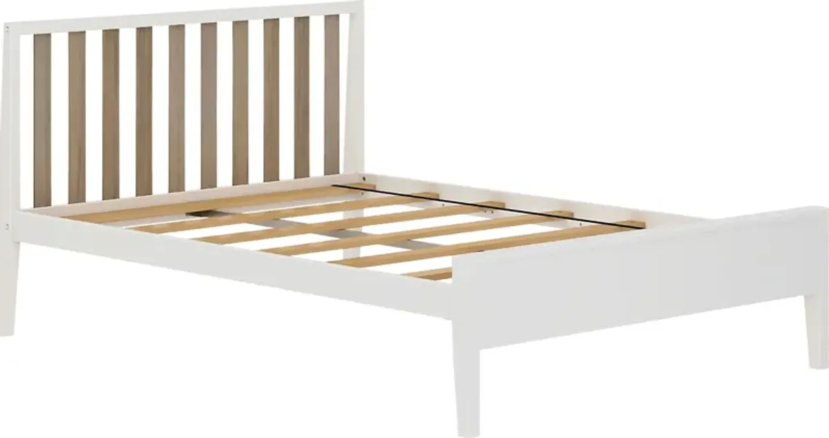 Kids Jolana White Natural Full Bed