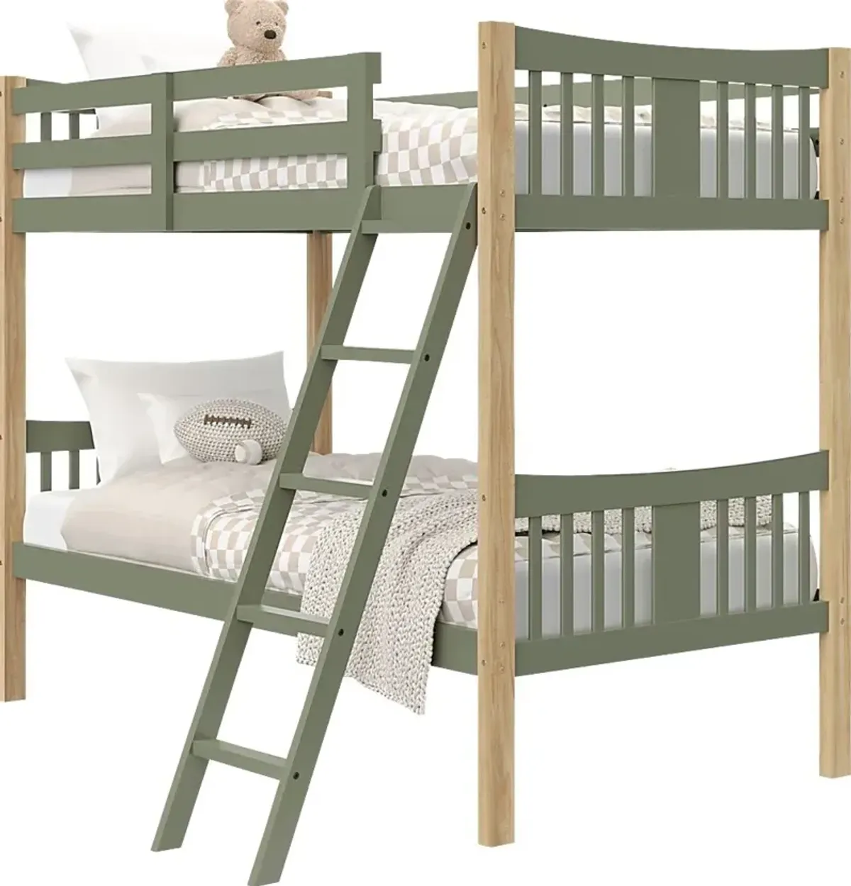 Kids Fablea Olive Twin/Twin Bunk Bed