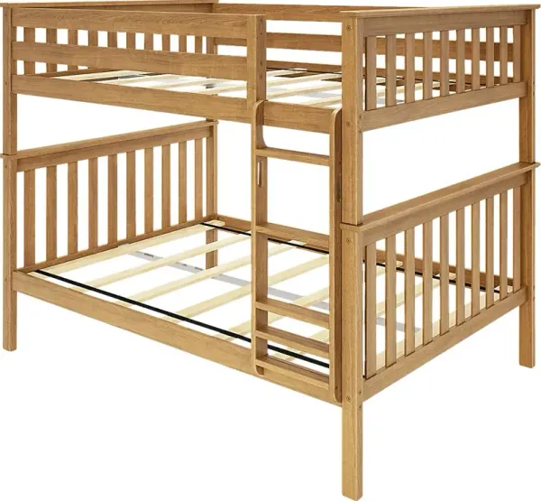 Kids Lilose III Pecan Full/Full Bunk Bed