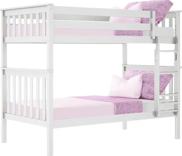 Kids Lilose I White Twin/Twin Bunk Bed