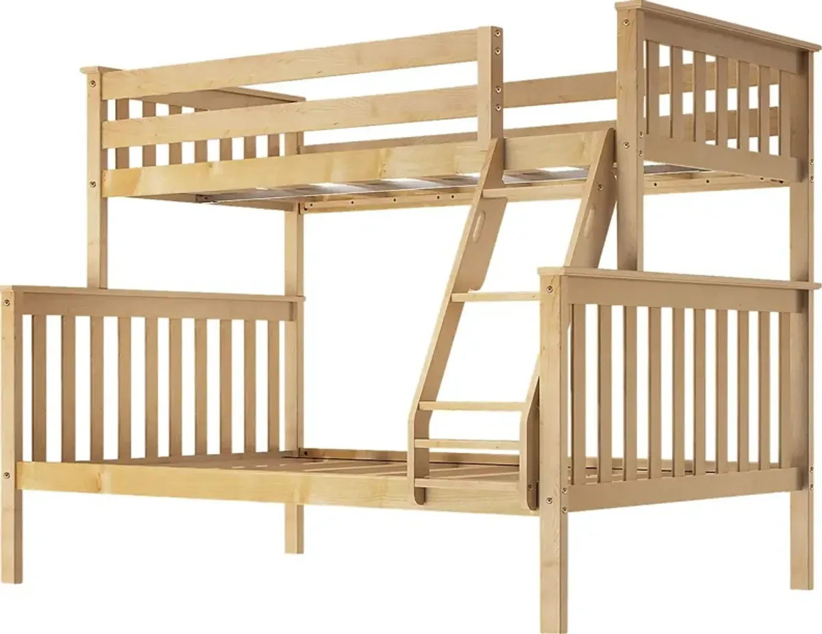 Kids Lilose II Natural Twin/Full Bunk Bed