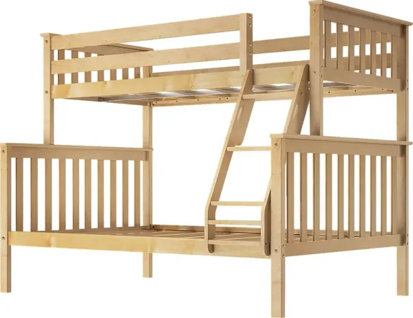 Kids Lilose II Natural Twin/Full Bunk Bed