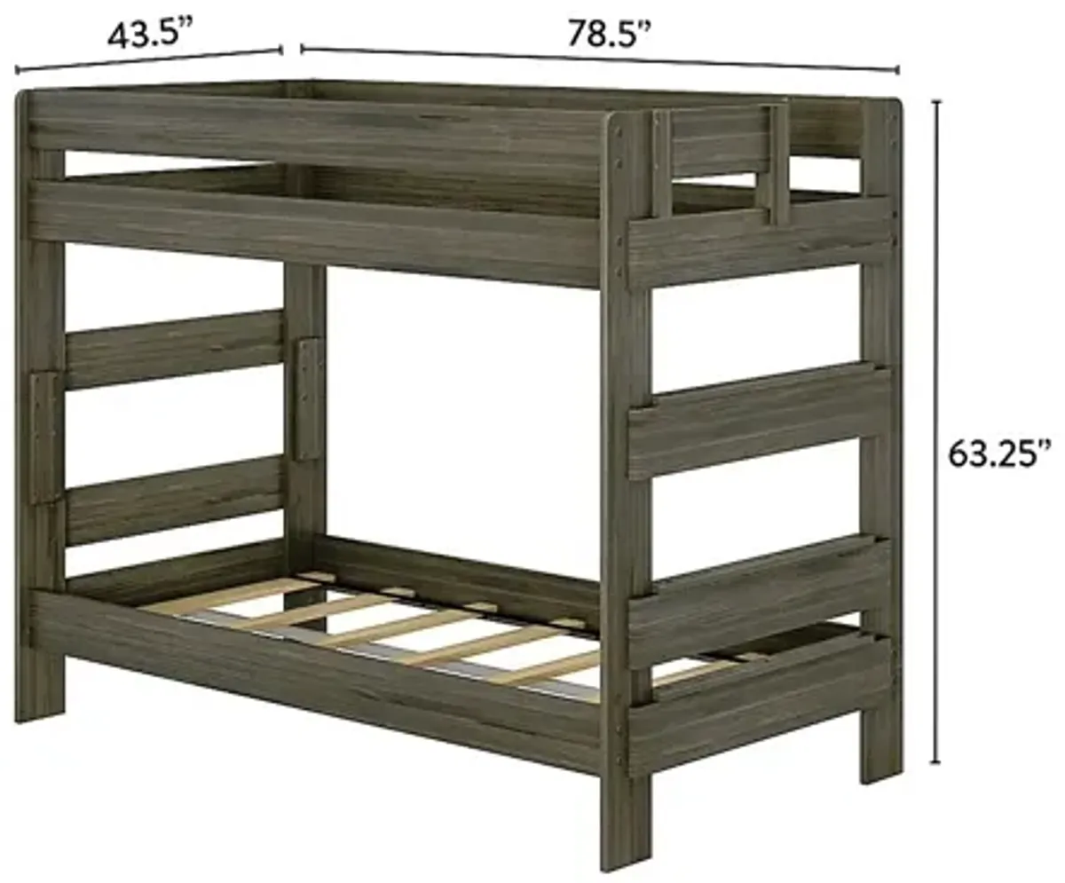 Kids Darja I Brown Twin/Twin Bunk Bed