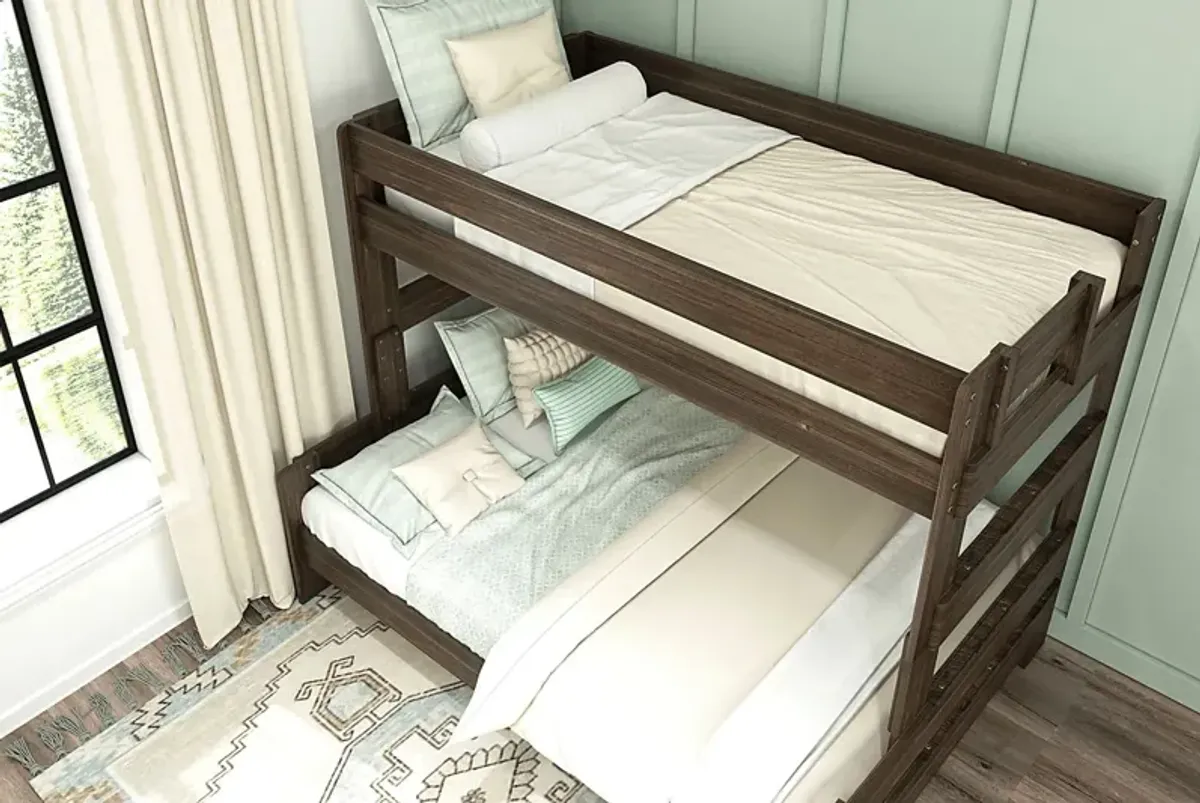 Kids Darja I Brown Twin/Full Bunk Bed