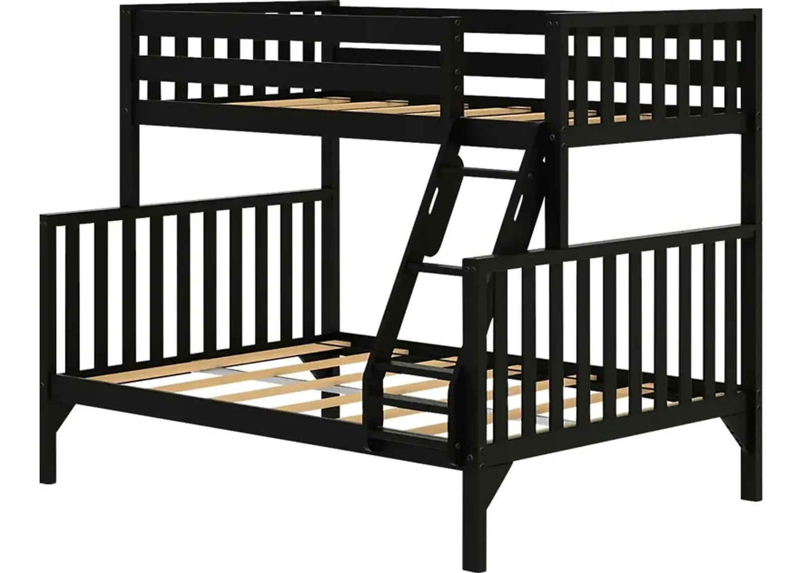 Kids Klaudie II Black Twin/Full Bunk Bed