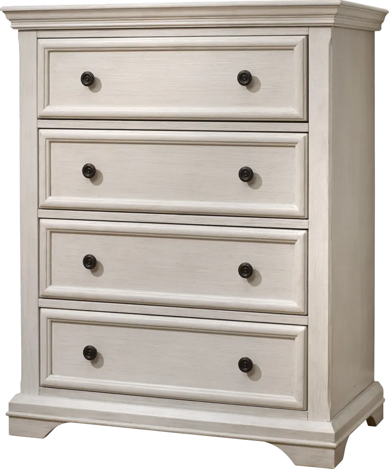 Kids Mevhi Ivory 4 Drawer Dresser