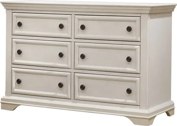 Kids Mevhi Ivory 6 Drawer Dresser