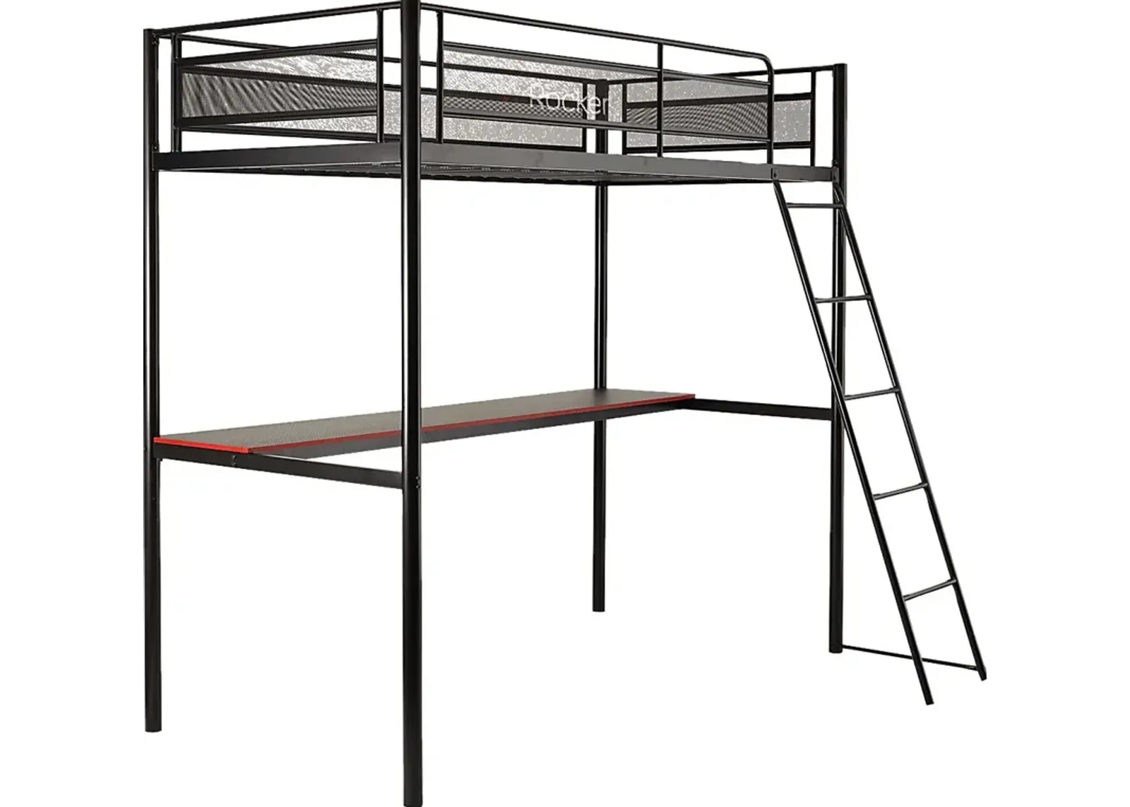 Kids Desonee Black Twin Gaming Loft Bed