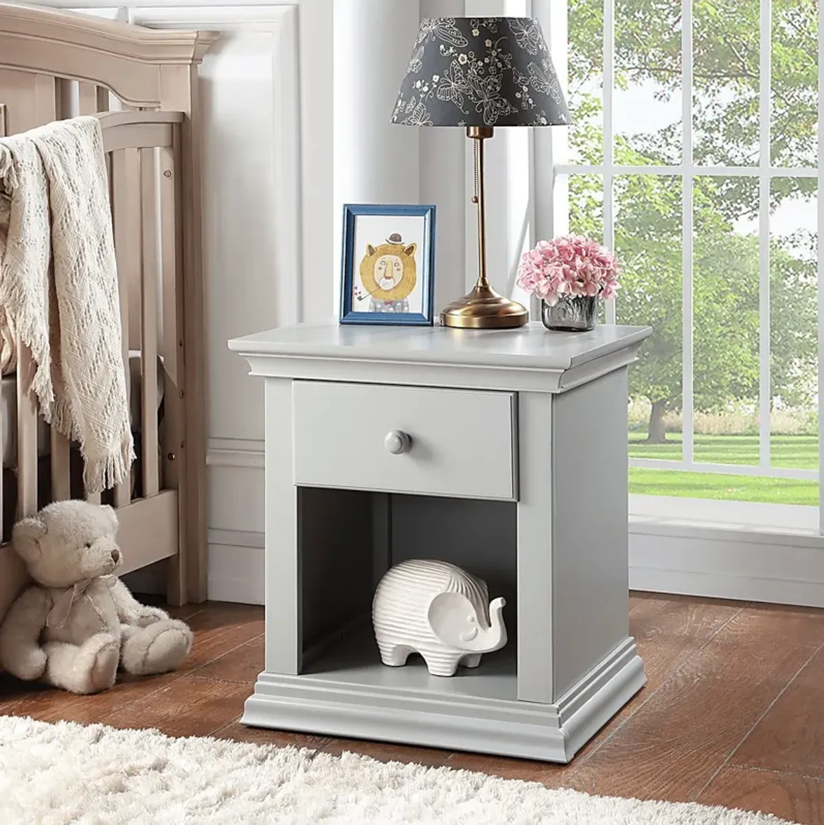 Kids Praxo Gray Nightstand