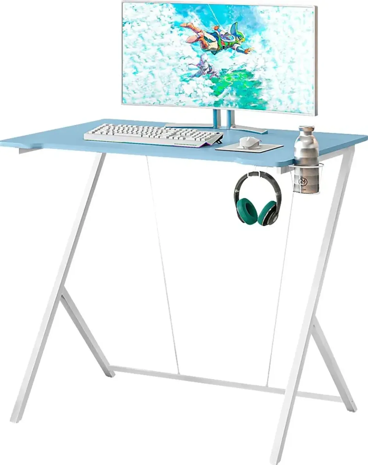 Narohi Blue Gaming Desk