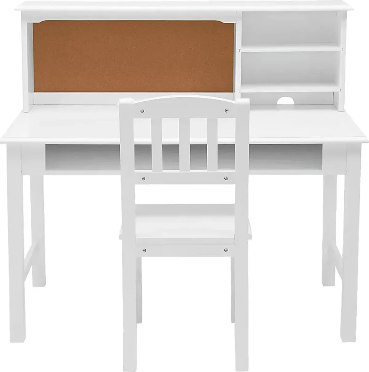 Kids Maldas White Desk and Chair Set