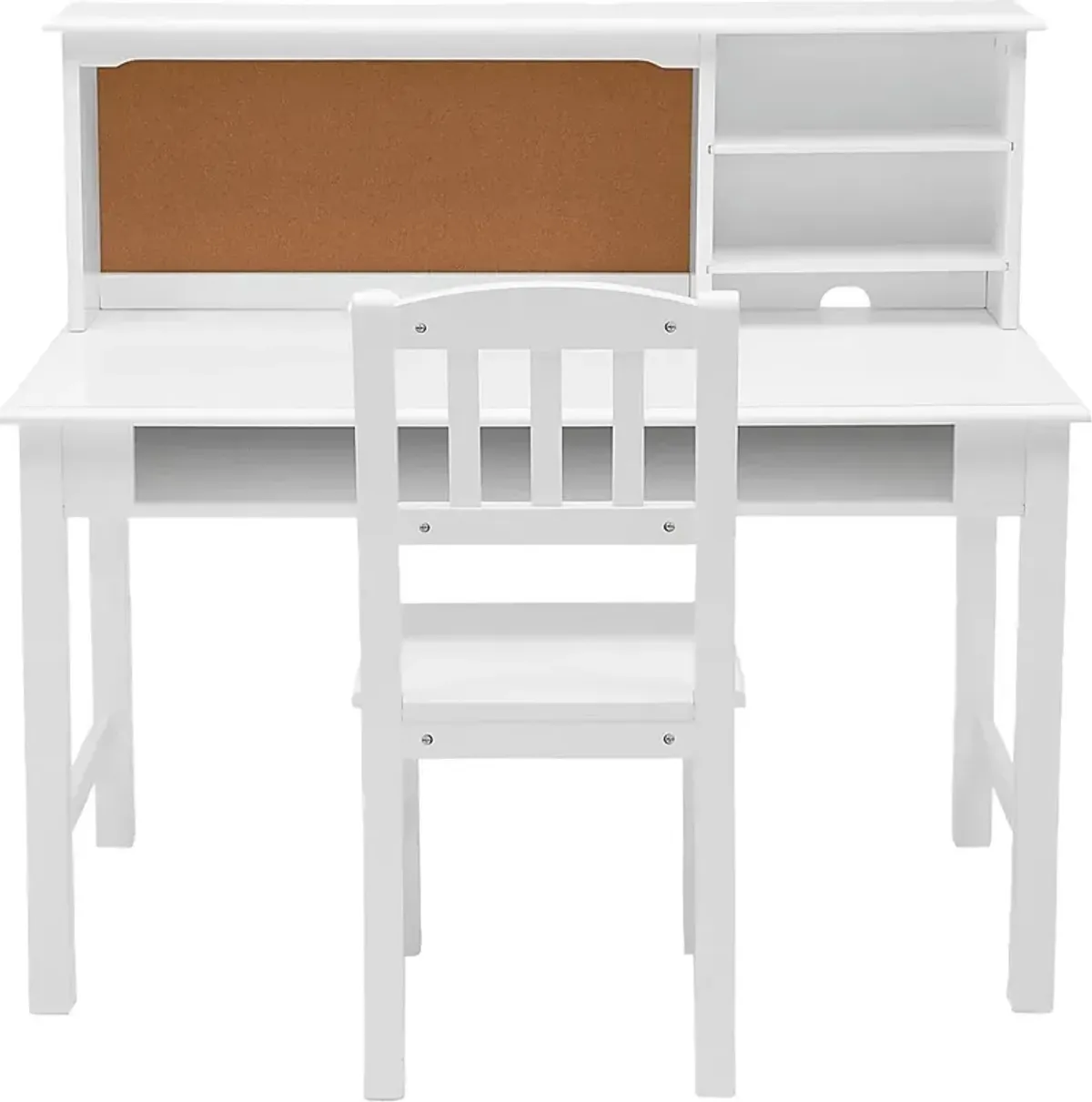 Kids Maldas White Desk and Chair Set