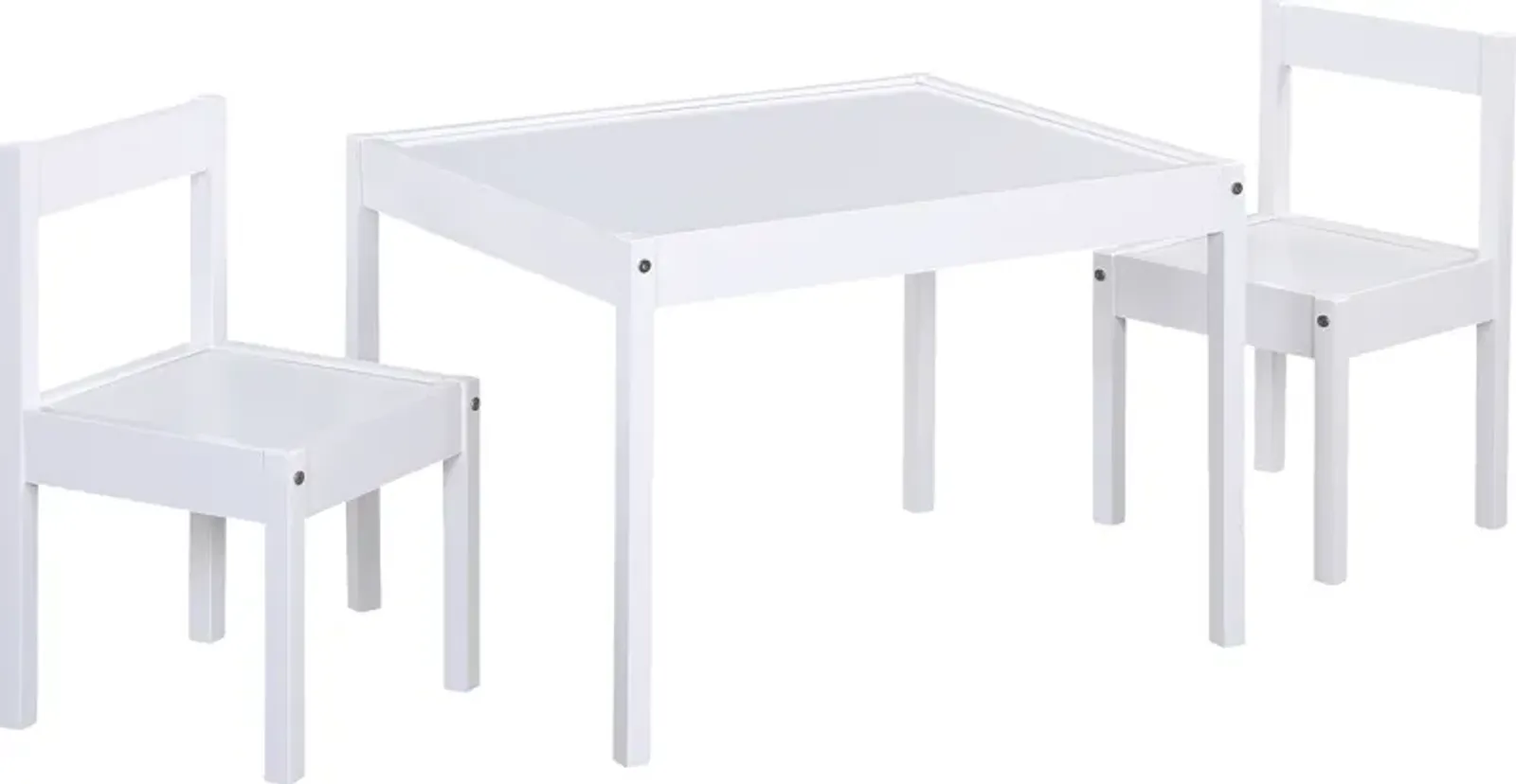 Kids Clyren White 3 Pc Table Set