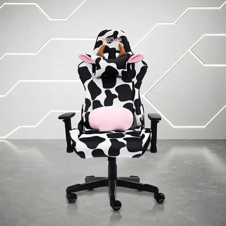 Eldoki Black/White Gaming Chair